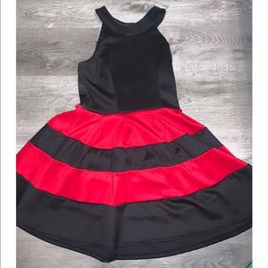 Black and red dress